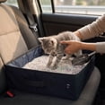 thumbnail image 5 of Portable Foldable Cat Litter Box, Lightweight Travel Outdoor Toilet, Car Camping Sand Pan for Kittens, Black, S, 5 of 5
