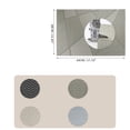 thumbnail image 6 of Unique Bargains 4 Pcs Blocks Pattern PET Heat Resistant Washable Placemats Coffee Color, 6 of 6