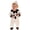 AB36 White, variant on Tisuna Baby Boys Halloween Ghost Romper Long Sleeve Crew Neck Jumpsuit With Matching Hat Fashion Comfortable Toddler Kids Halloween Theme Party Bodysuit Size 6-12 Months White