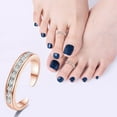 thumbnail image 3 of Kdkad Elegant Adjustable Toe Ring for Women, Shining Zirconia Beach Foot Jewelry, Ideal Gift for Her for Summer, Vacation, or Special Occasions, Gift Ready, 3 of 6