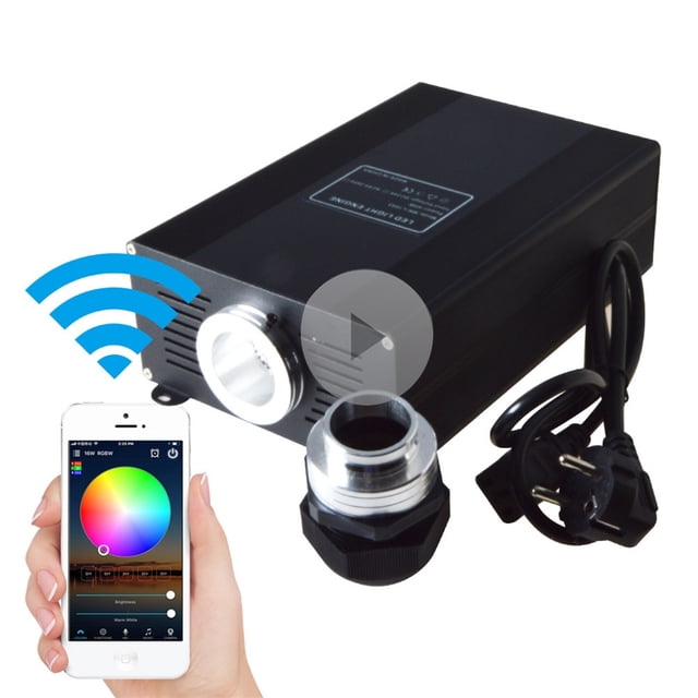 45W 60W 75W WiFi Control Smartphone APP RGB RGBW LED Fiber Optic Light Engine Projector Generator ,Easy to Use