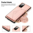 thumbnail image 4 of Dteck Case for Samsung Galaxy S20 FE 6.5-inch,Luxury Leather Wallet Case Magnetic Flip Card Holder Slots Back Protective Kickstand S20 FE 5G Phone Cover with Shoulder Strap (about 1.4m),Rosegold, 4 of 5