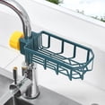 thumbnail image 1 of Noothes Drain Rack，Dish Rack Sink Sponge Rack Stand Kitchen Faucet Storage Rack Sponge And Towel Rack Drain Basket Home Kitchen Cleaning Tools, 1 of 4