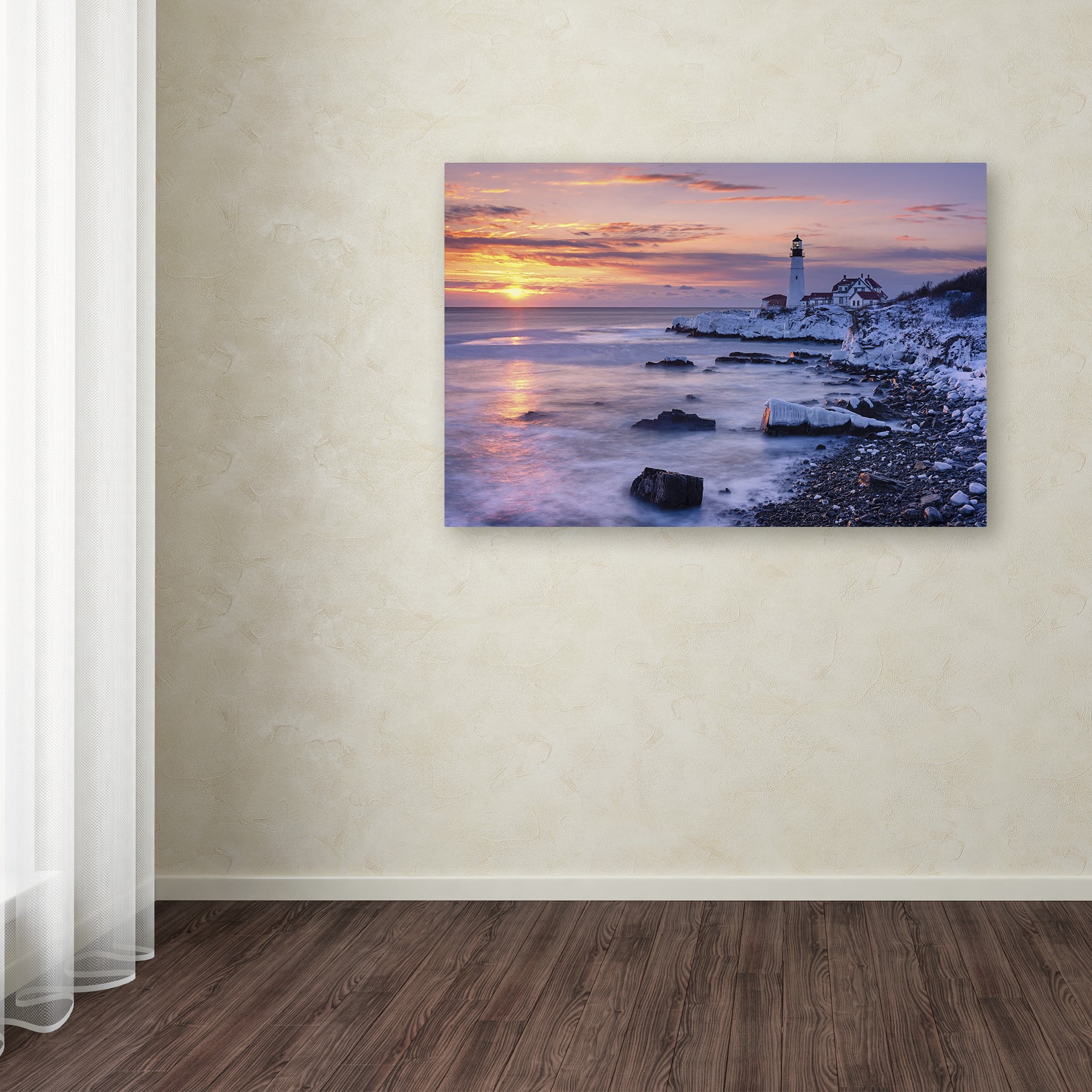 Trademark Fine Art 'Winter Lights' Canvas Art by Michael Blanchette Photography