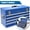 Blue, variant on Elleree 21-inch Portable Tool Chest with Drawers,Handle On Top,Cylinder Lock & Latch Closure,Metal Tool Box Organizer Storage Cabinet ,Garage Mechanic Tool Organizer