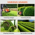 thumbnail image 5 of 23.6" Dual Sided Blade Hedge Trimmer, 0.65kw/0.88HP 26CC Gas Hedge Trimming, Cordless Brush Cutter, Handheld Chainsaw Hedge Pruner Lawn Trimmer for Garden Greening Pruning, 5 of 11