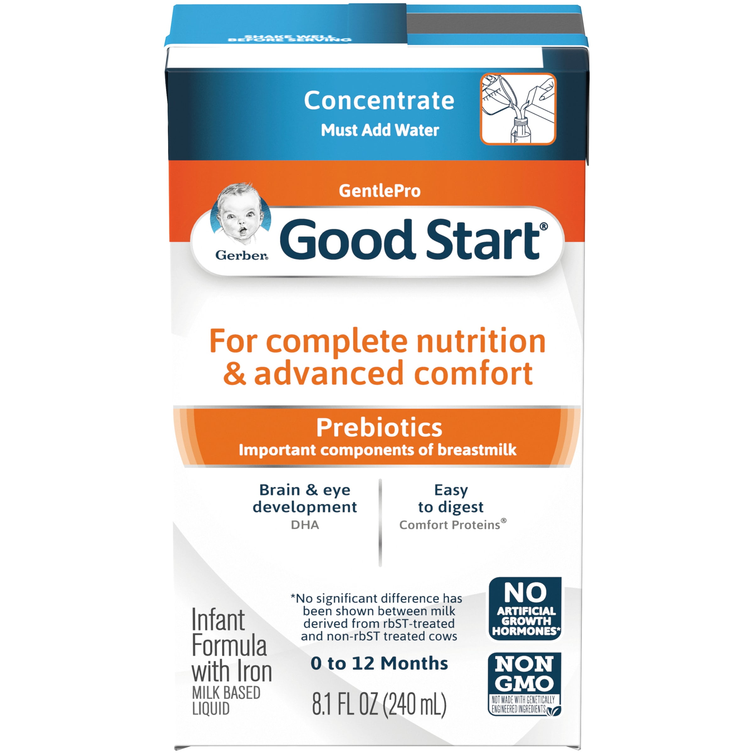 Gerber Good Start GentlePro Concentrate Infant Formula, Stage 1, 8.1 fl