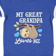 thumbnail image 4 of Inktastic My Great Grandpa Loves Me with Sloth and Hearts Boys or Girls Baby Bodysuit, 4 of 5