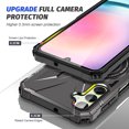 thumbnail image 4 of Dteck Case for Samsung Galaxy A15, Shockproof Rubber Case Magnetic Military Grade Drop Armor 360°Rotating Hidden Kickstand Cover for Galaxy A15,Gray, 4 of 8