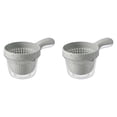 thumbnail image 2 of Small Colander Layer Draining Basket with Handle, Berry And Tomato Washer, Vegetable Washing Bowl with Strainer, Kitchen Rinser Container, Portable Strainer Bowl, 2 Drain Baskets, 2 of 5