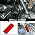 thumbnail image 2 of Unique Bargains 6pcs Rectangular Stick-on Safety Spoke Reflective Self Adhesive Reflector for Motorcycle 87mm Length Red, 2 of 6