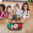 thumbnail image 5 of Back to School Tiered Tray Decor, ABC Pencil Decor, Colorful Wooden Table Decorations with Car Style, 5 of 6