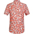 thumbnail image 2 of SSLR Mens Hawaiian Shirts Causal Short Sleeve Button Down Shirts, 2 of 6