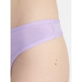 thumbnail image 3 of No Boundaries Cotton Hi Cut Thong Women's and Women's Plus, Sizes XS-XXXL, 3 of 4