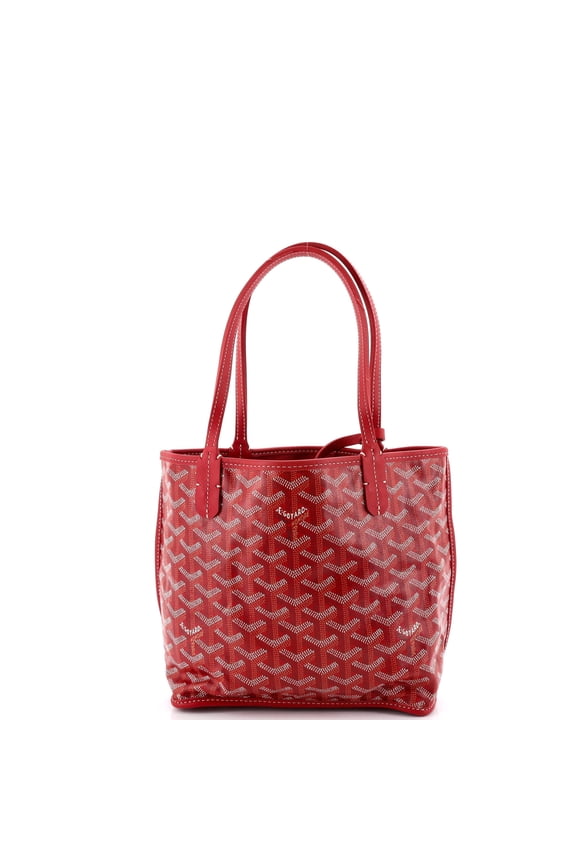 Pre-Owned Anjou Reversible Tote Coated Canvas Mini By Rebag