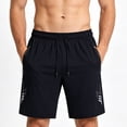 thumbnail image 4 of Xdegoge Athletic Running Shorts for Men Quick Dry Workout Gym Shorts with Zipper Pockets Elastic Waist Drawstring Breathable Activewear for Exercise Fitness Training, 4 of 5