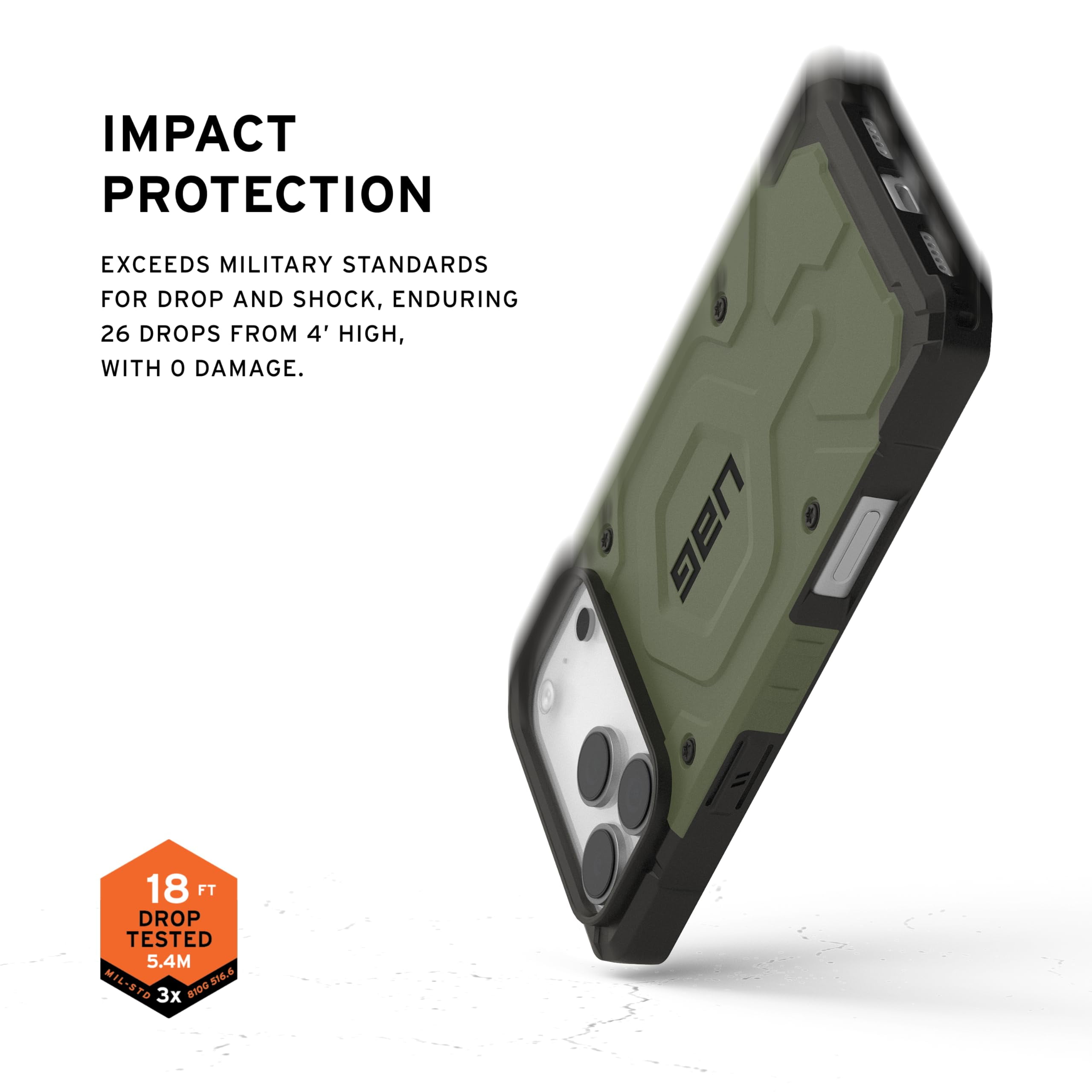 UAG iPhone 17 Pro Max Case Pathfinder - Compatible with MagSafe Military Grade Protective Cover, Olive
