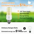 Energy Efficient A19 LED Light Bulb 300W Equivalent 40W Bulbs, 5000