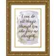 thumbnail image 1 of Murdock, Ramona 23x32 Gold Ornate Wood Framed with Double Matting Museum Art Print Titled - I Can Do All Things, 1 of 4