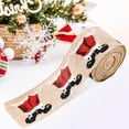 thumbnail image 4 of 5MX6cm Cintas de borde con cable de Navidad Accesorios Decoración Festival Atmósfera Usos amplios Material premium Durable DIY Artesanía Decoración Zapatos mayimx Cintas, 4 of 7