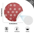 thumbnail image 2 of Ryvnso Christmas Snowflake Round Plate Mats Dining Table Placemat Set of 4 for Holiday Decoration, 2 of 7