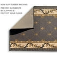 thumbnail image 4 of Custom Size Hallway Runner Rug Gray Color 26 or 31 inch Wide Select Your Length Non-Slip (Skid Resistance) Rubber Backing Trellis French Design, 4 of 6