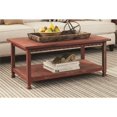 thumbnail image 2 of Alaterre Country Cottage Coffee Table with Drawer and Shelf, Red Antique Finish, 2 of 6