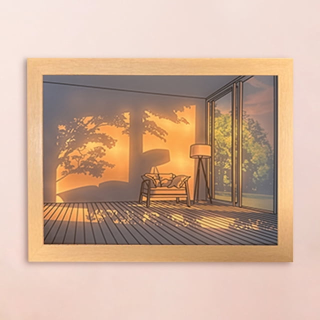 Pintura Ligera Pintura Atmósfera Lámpara de mesa Lámpara moderna para decoración de pared Dormitorio (C) WDOplteas Para estrenar
