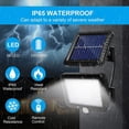thumbnail image 3 of Luz Solar Exterior 56 LED Focos LED Exterior Solares 2 Paquetes Súper Brillantes IP65 Impermeable foco solar exterior con Sensor de Movimiento Cable de 5m para Jardin Garaje Terraza [Clase de eficienc, 3 of 5