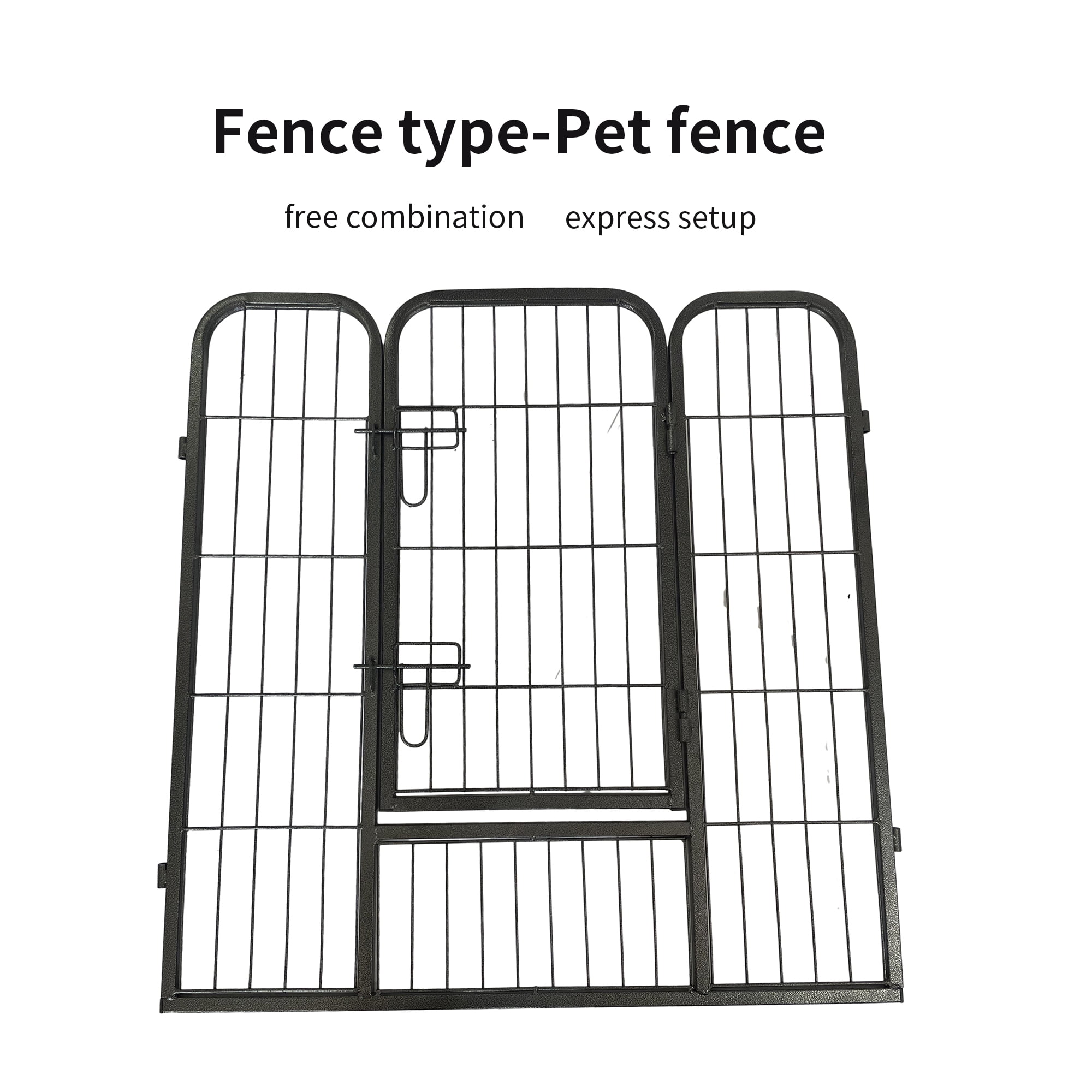 Pefilos 31" Dog Playpen for Outdoor, 8 Panels Puppy Pen Dog Fence Exercise Pen with Doors, Black M Pefilos 31" Dog Playpen for Outdoor, 8 Panels Puppy Pen Dog Fence Exercise Pen with Doors, Black M