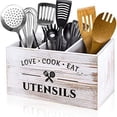 thumbnail image 3 of Wosthever Soporte de madera para utensilios de cocina, organizador de cocina, soporte para utensilios de cocina, cubiertos de madera Cocina y Comedor Estilo 2, 3 of 4