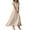 Beige, variant on TQWQT Womens Plus Size Dresses Maxi Beige Dress Short Sleeve Casual Summer Dress Boho V Neck Wedding Guestes Cute Tiered Dresses Beige L
