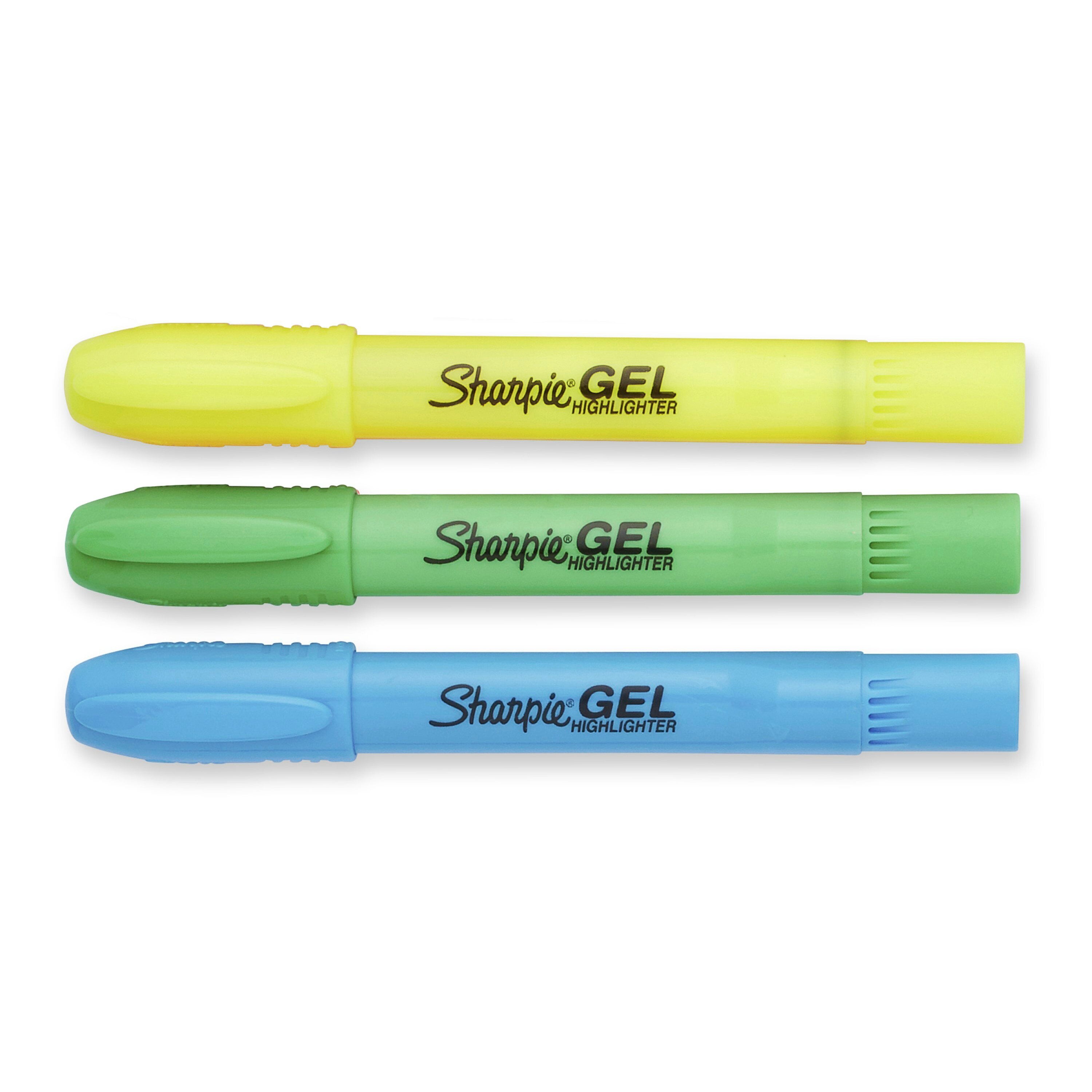  Sharpie 1803277 Gel Highlighter, Assorted Colors, 5 per Set :  Office Products