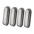 thumbnail image 4 of Ganchos de pared plegables para baño, 4 unidades, giratorios a 90 degree, montaje sencillo, multiusos Plateado, 4 of 9