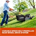 thumbnail image 5 of SENIX Self-Propelled Gas Lawn Mower Variable Speed 22" Cutting Blade 23" Cutting Deck, 163cc 4-Cycle, 3-In-1, 1-Step 6-Height Adjustment, 11" Rear Wheels, LSSG-H2, 5 of 11