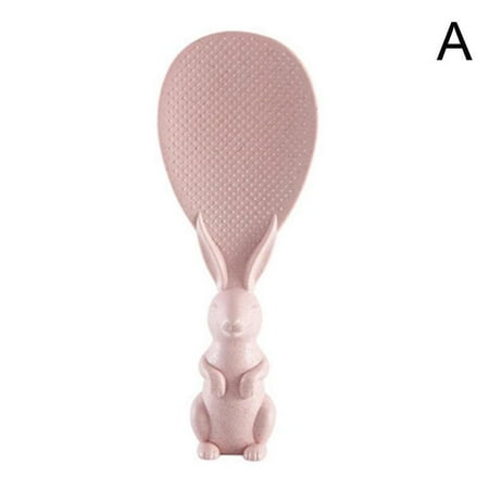 

Cute Rabbit-Shaped Biological Rice Spoon Non-stick Scoop Heat-resistant V2Z8