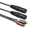 thumbnail image 6 of Dual RCA Male to XLR Male Cable 2 XLR to 2 RCA Plug Adapter HIFI Stereo Audio Extension Cable, 6 of 7