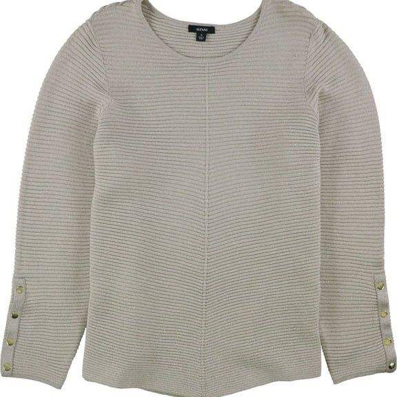 Alfani Womens Swing Pullover Sweater, Beige, Plus Size, 2X