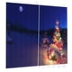 thumbnail image 3 of 2 cortinas para ventana, elegantes accesorios con estampado navideño moderno. 25, 3 of 5