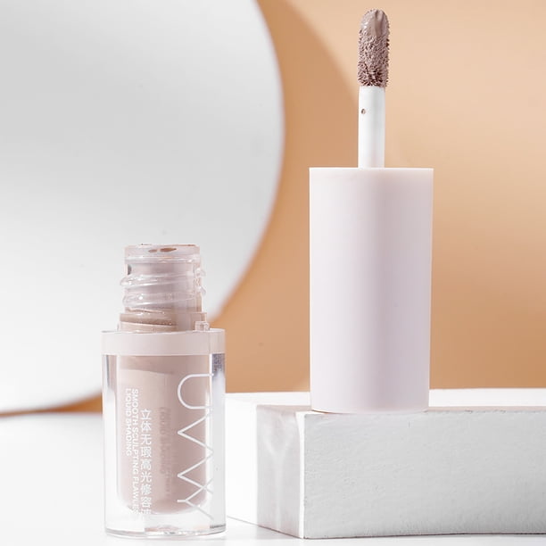onlyliua Liquidación Acondicionador Líquido para Iluminar Rostro, Sombras de Ojos, Sombras de Nariz, Mate, Brillo Intensidad y Modificación Facial Natural para Principiantes 3 Ml