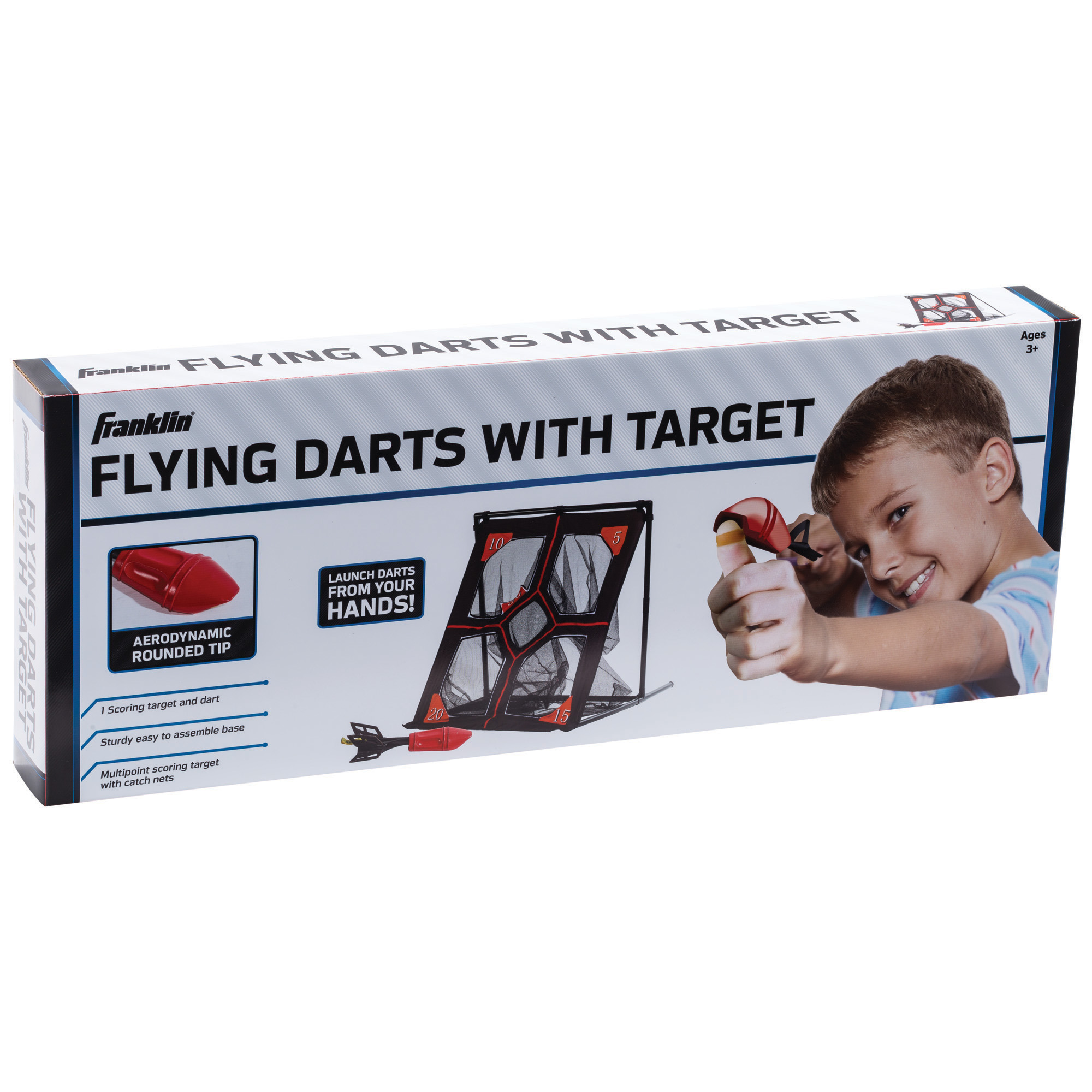 Franklin Sports Flying Indoor Darts with Target, 33" x 36" x 34.7"