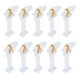 thumbnail image 2 of 10x herramientas de plástico para decoración de uñas, pinzas de Clip, pinza moldeadora de Gel , 4 colores a elegir Blanco Colcomx Abrazadera para reparación de uñas, 2 of 8