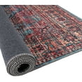 thumbnail image 6 of Rugs.com Maahru Collection Washable Rug – 3 Ft Square Blue Low-Pile Rug Perfect For Living Rooms, Kitchens, Entryways, 6 of 7