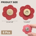thumbnail image 2 of Uxcell 6 Pcs Botones de Presión de Cuero, Cierres Magnéticos para Bolsas DIY, Accesorios de Ropa, Ciruela Multicolor, 2 of 6