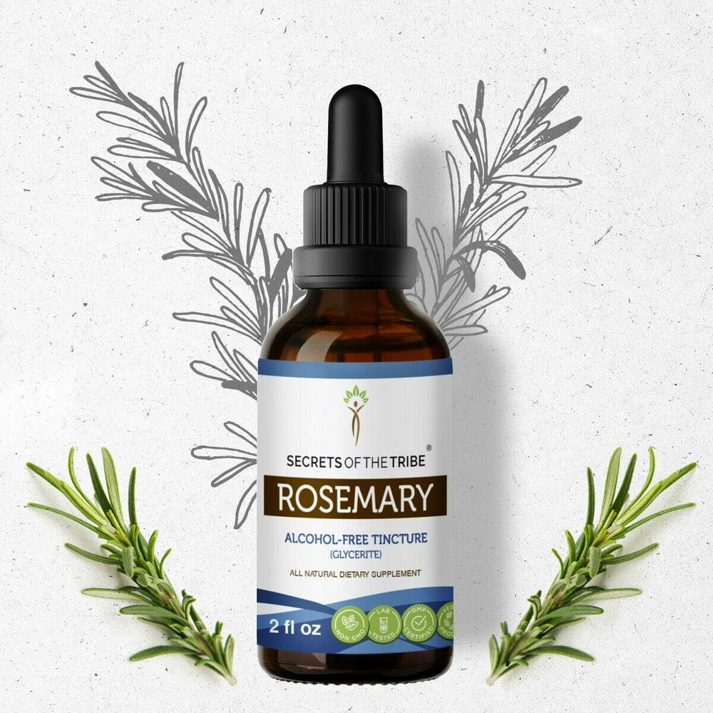 Rosemary Tincture AlcoholFREE Extract, Organic Rosemary (Rosmarinus