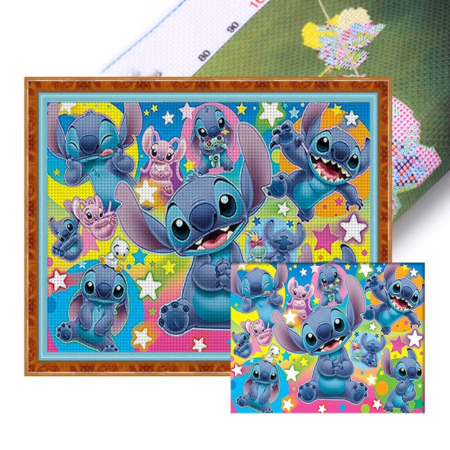 Kit Punto Cruz Con Bordado Hilo Algodón Ecológico 11CT 50x40cm