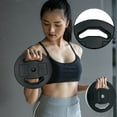thumbnail image 4 of 20KG/44LB Barbell Weight Set with PU Coated Plates, 2 Bars & Shoulder Pad for Home Gym Strength Training, 4 of 9