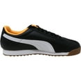 thumbnail image 2 of Puma Men's Roma Basic Black / Orange Pop Ankle-High Sneaker - 12M, 2 of 5