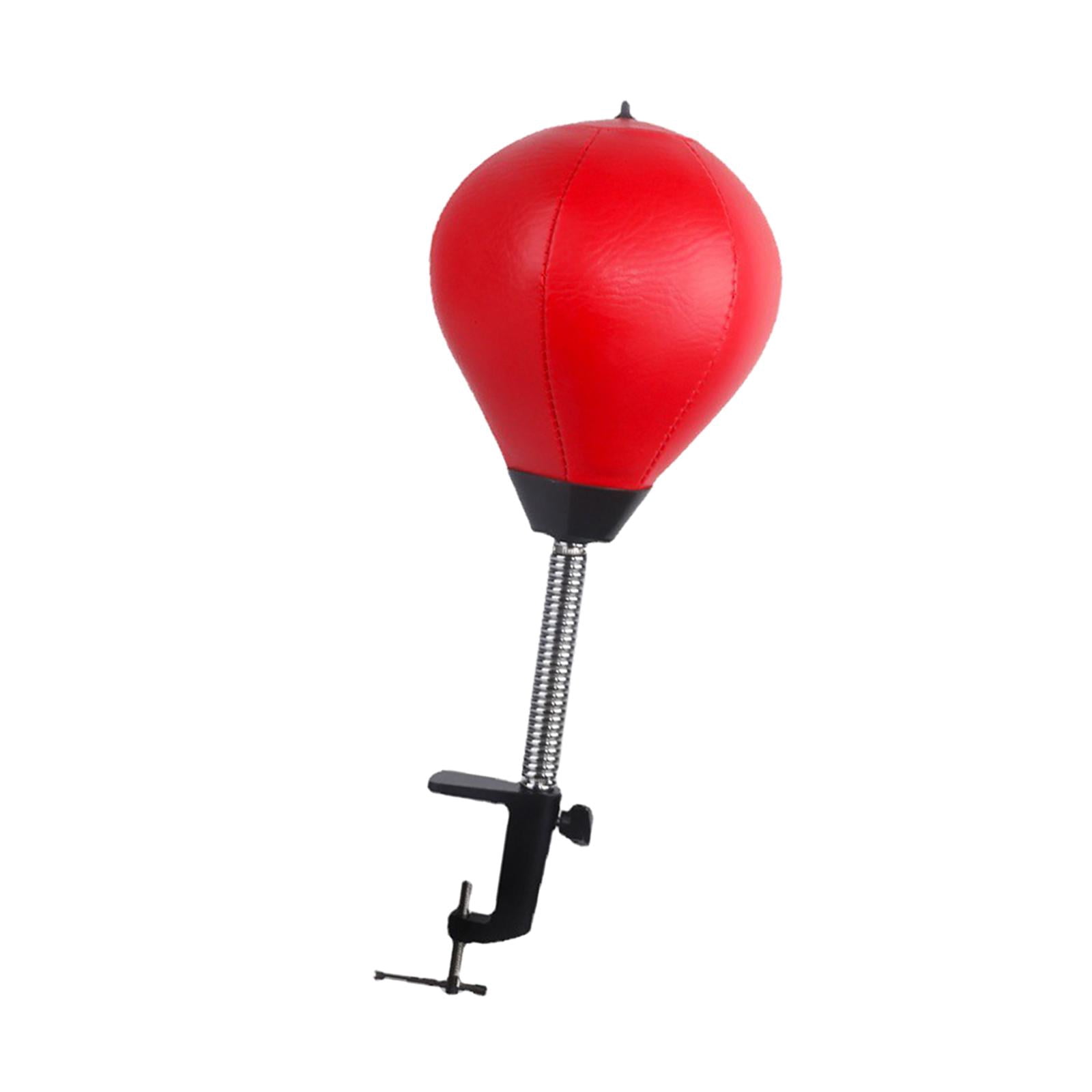 funtasica Desktop Punching Bag Workout with Desk Clamp for Home Office with Inflator Heavy Duty Anger Management Toys Focus Bag Fitness red
