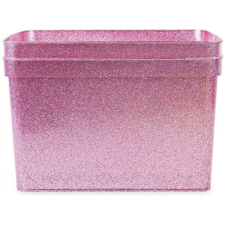 Isaac Jacobs Glitter Beauty Accessories Pink Glitter Storage